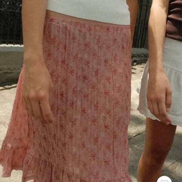 [BUNJANG] Brandy Melville Charlotte Flower Mini Skirt / 브랜디 멜빌 샬롯 플라워 스커트