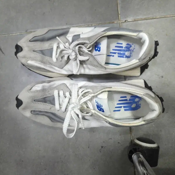 [BUNJANG] New Balance 327 Grey White Sneakers (Size 265) / 뉴발란스 327 회색 흰색 스니커즈265