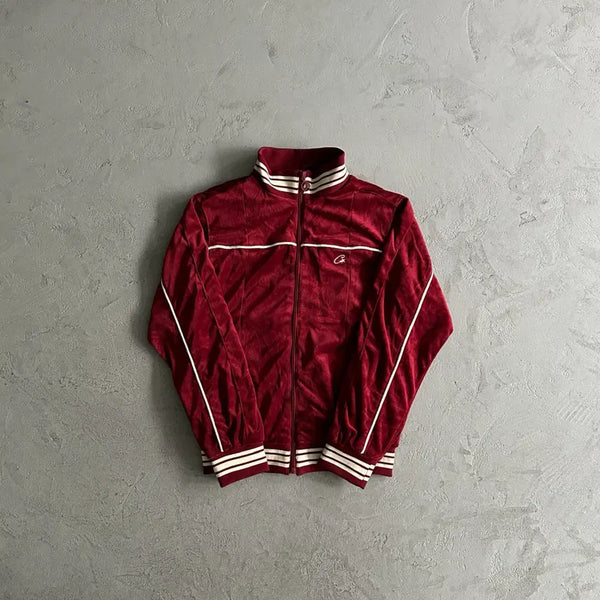 [BUNJANG] CORTES VVS Uptown Jacket Burgundy Jumper / 코르테이즈 VVS 업타운 자켓 버건디 점퍼