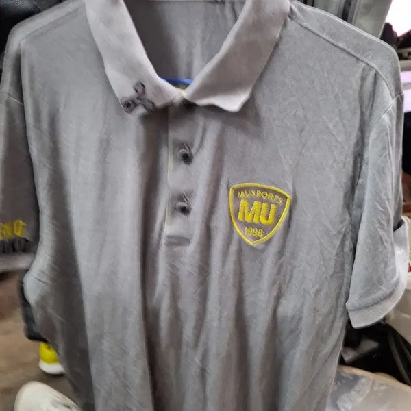 [BUNJANG] MUSPORTS MU Golf Wear Short Sleeve Polo T-Shirt Gray / MUSPORTS MU 골프웨어 반팔 카라티 그레이95