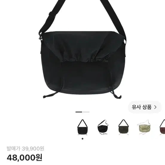 [BUNJANG] Uniqlo String Shoulder Bag Black / 유니클로 스트링 숄더백 가방 블랙
