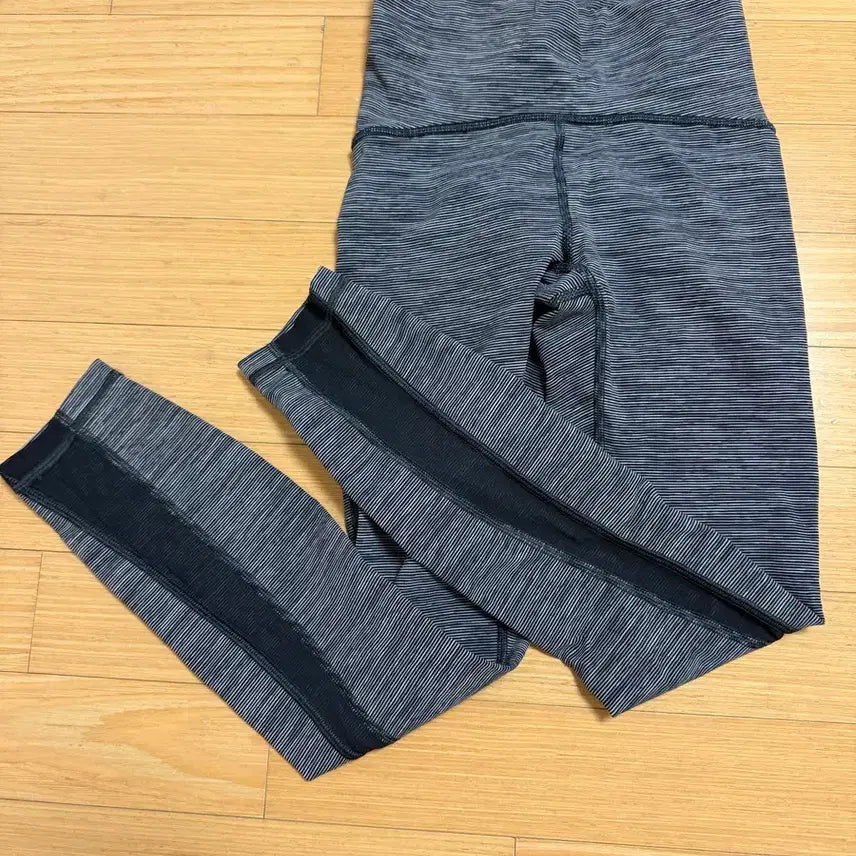 [BUNJANG] Lululemon Align High-Rise Tight 25" Stripe Grey Black / 룰루레몬 레깅스 2 스트라이프 그레이 블랙