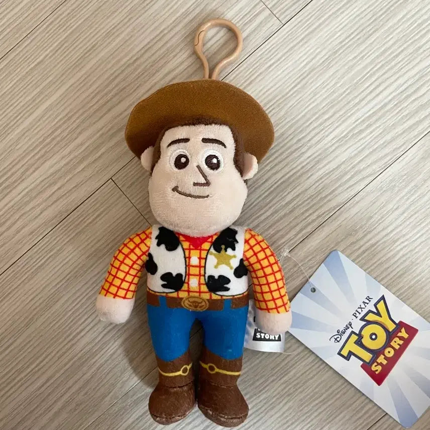 [BUNJANG] Disney Pixar Toy Story Woody Plush Keychain / 토이스토리 우디 인형 키링