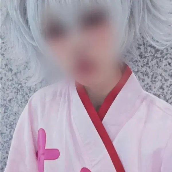 [BUNJANG] Gintama Gintoki Cross-dress Cosplay Set (S~M) / 은혼 파코 (긴토키 여장) 코스프레 S~M 판매합니다! [가발, 옷]