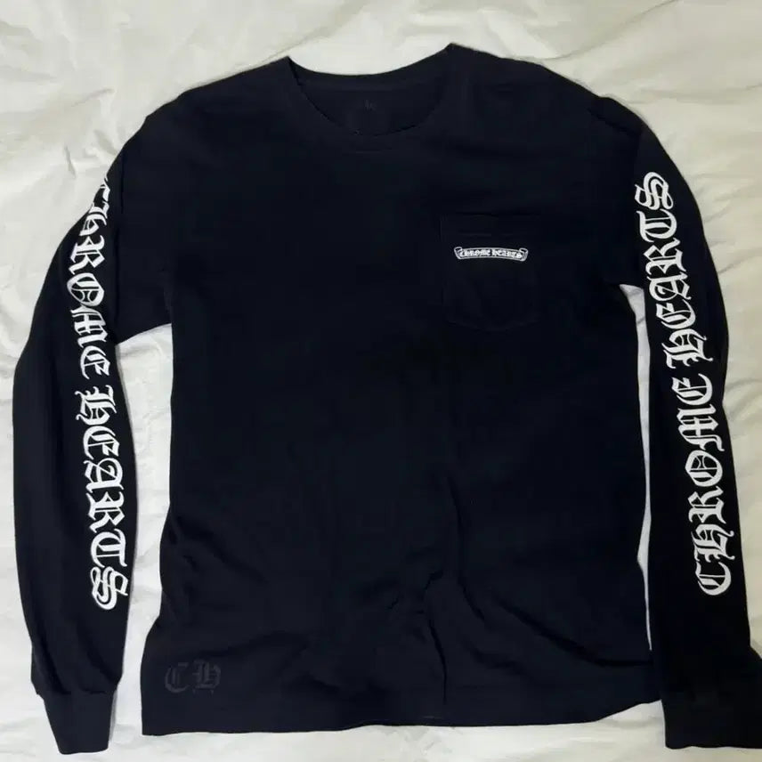 [BUNJANG] Chrome Hearts Scroll Logo Long Sleeve Shirt / 크롬하츠 롱슬리브