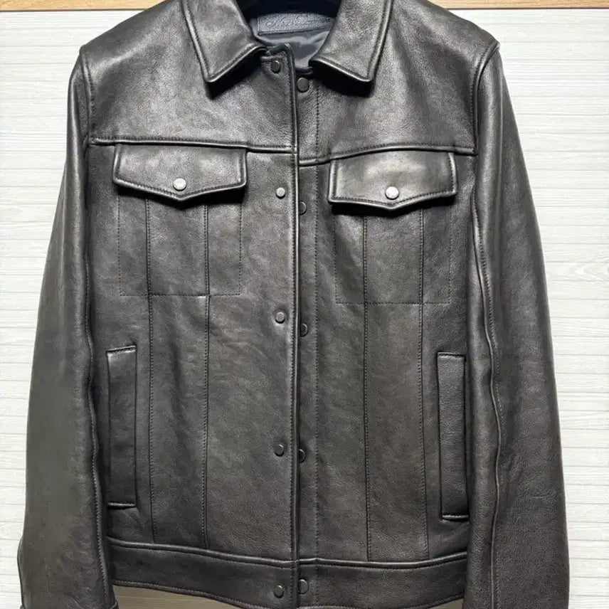 [BUNJANG] Noirr Larmes Trucker Leather Jacket Size 44 / 느와르 라르메스 트러커 가죽자켓 44사이즈 팝니다