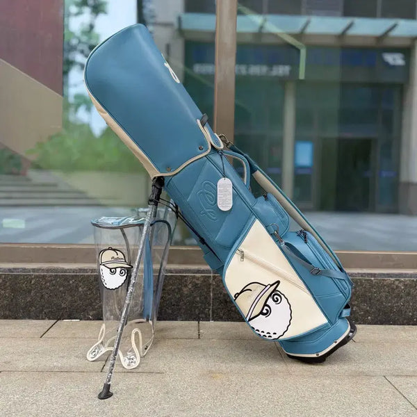 [BUNJANG] Malbon Signature Stand Bag Golf Bag Clubhouse Blue / 국내배송) 말본 시그니처 스탠드백 골프백 캐디백 클럽하우스 블루