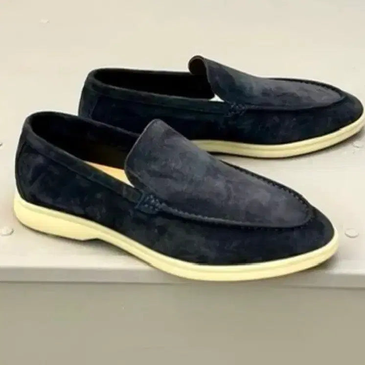 [BUNJANG] Navy Suede Loafers / 네이비 스웨이드 로퍼