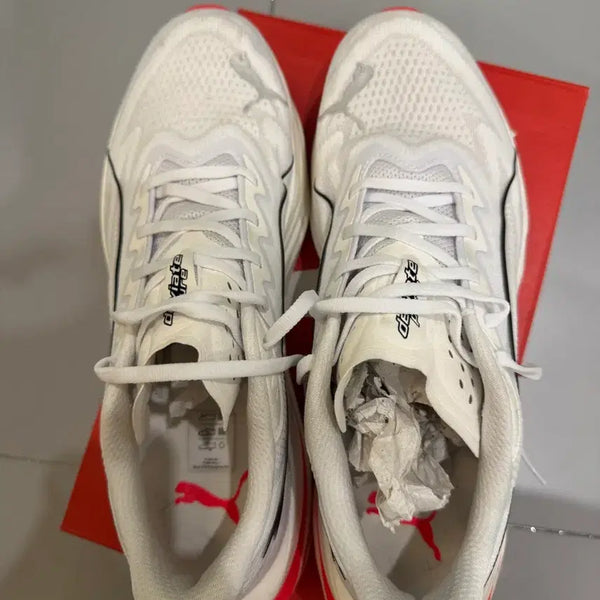 [BUNJANG] Puma Deviate Nitro White Ultra Red Running Shoes / 퓨마 디비에이트 퓨어 나이트로 화이트 울트라 레드
