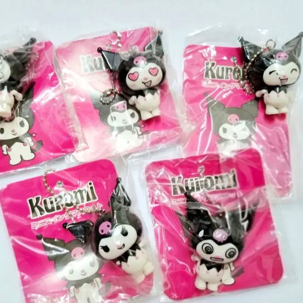 [BUNJANG] Sanrio Kuromi Dangling Charm 5-Piece Set / 달랑이 쿠로미 키링5종세트,액션 쿠로미,쿠로미 피규어,달랑이 쿠로미스트랩
