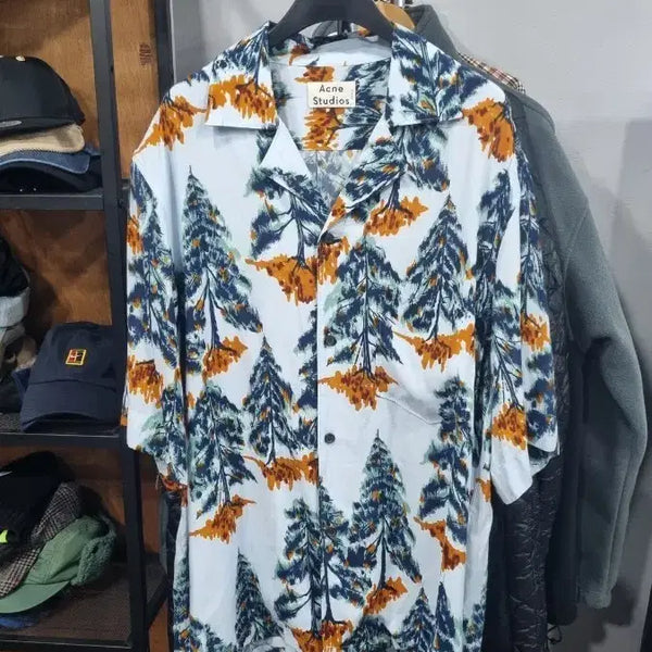 [BUNJANG] Acne Studios Pine Hawaiian Vacation Shirt / ((아크네 스튜디오)) 소나무 하와이안 바캉스셔츠 48(100)