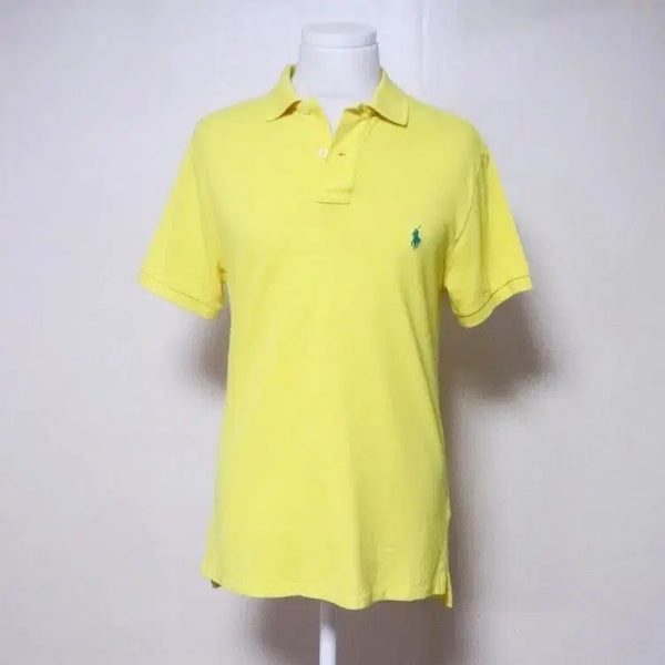 [BUNJANG] Polo Ralph Lauren Men's Yellow Short Sleeve Polo Shirt / 랄프로렌 폴로 남성95 카라 반팔 티셔츠 (5)