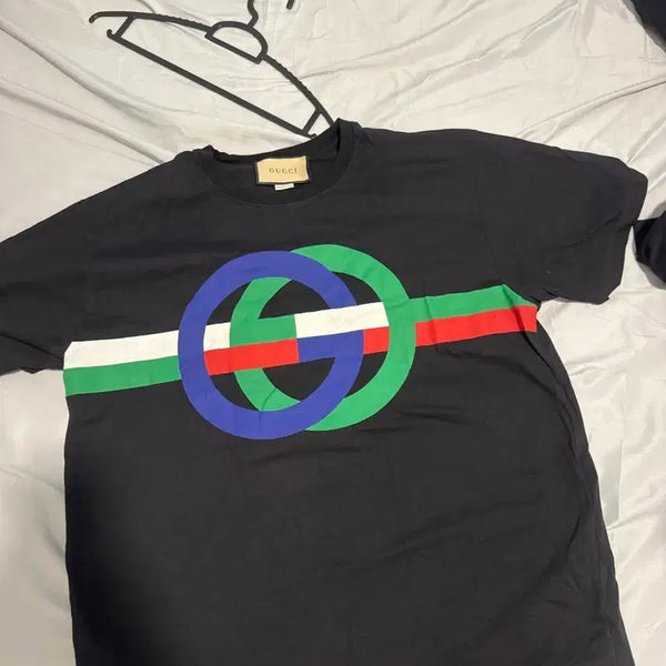 [BUNJANG] Gucci Interlocking Logo Short Sleeve T-Shirt / 구찌 인터로킹 반팔 국내매장판