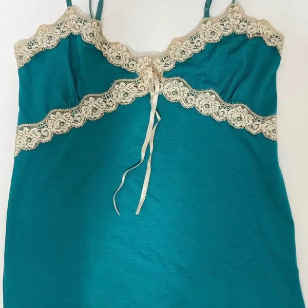 [BUNJANG] Vintage Mint Sleeveless Camisole / 빈티지 민트 슬리브리스 캐미솔