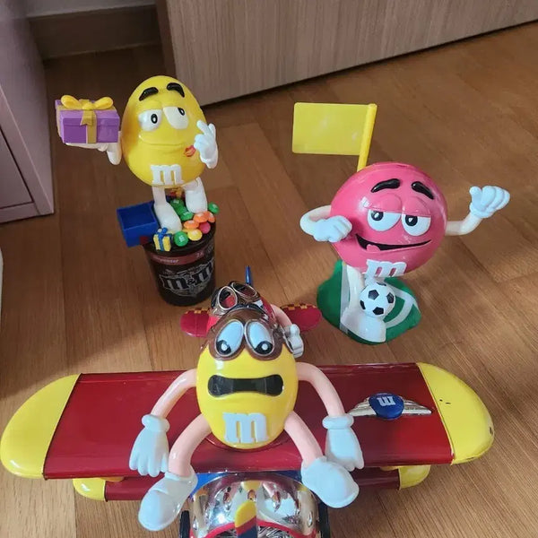 [BUNJANG] M&M's Characters Airplane Set Vintage / M&M 캐릭터 피규어 비행기 세트 엠앤엠즈 고전