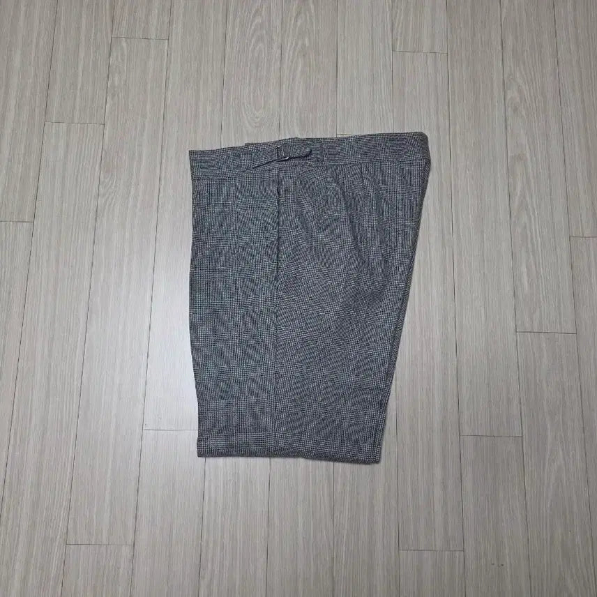 [BUNJANG] Ring Jacket Black Label Glen Check Reverse Pleats Pants / 링자켓 블랙라벨 글렌체크 역 플리츠 팬츠