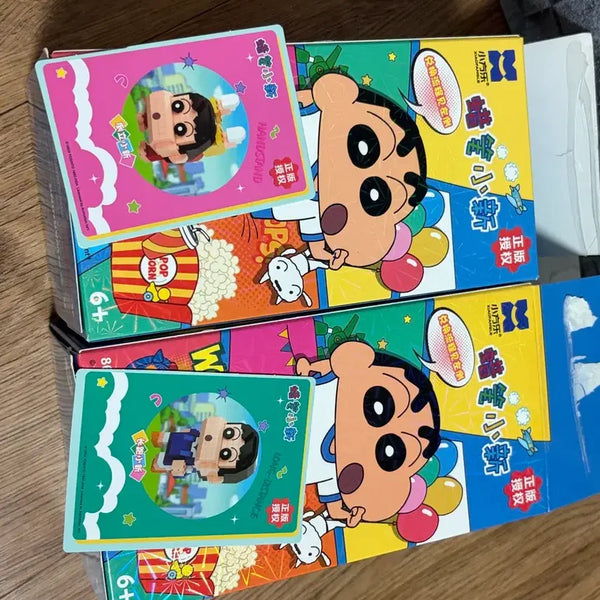 [BUNJANG] Crayon Shin-chan Block Building Set - Wow Popcorn Nano Lego (2 Types) / 짱구 블럭 조립세트 WOW POPCORN 나노레고 2종 일괄