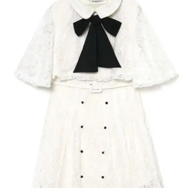 [BUNJANG] Bubbles Lace Cape Dress / 버블즈 레이스 케이프 원피스 일브 양산형 지뢰계