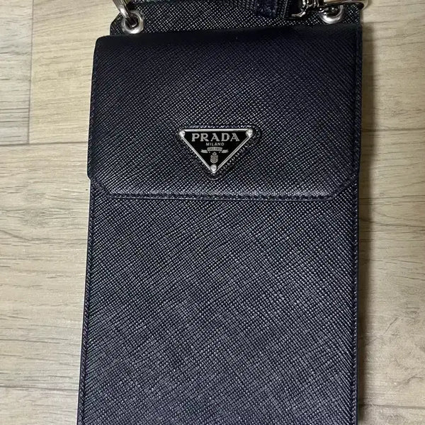 [BUNJANG] Prada Saffiano Leather Phone Case Pouch / 프라다 레더 사피아노 폰케이스 백