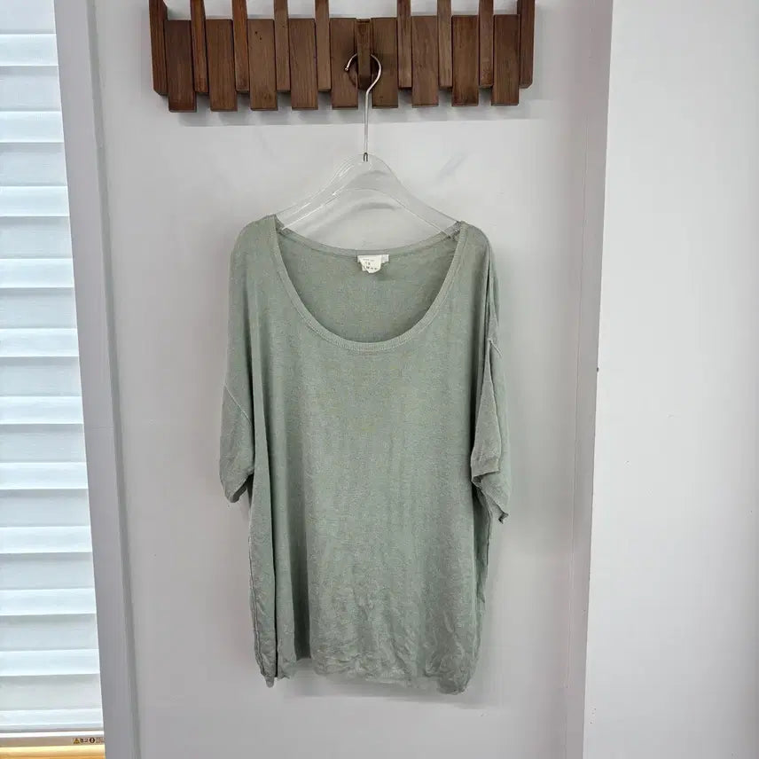 [BUNJANG] Chloe Oversized Short-Sleeve Knit Top / 끌로에 오버핏 반팔니트