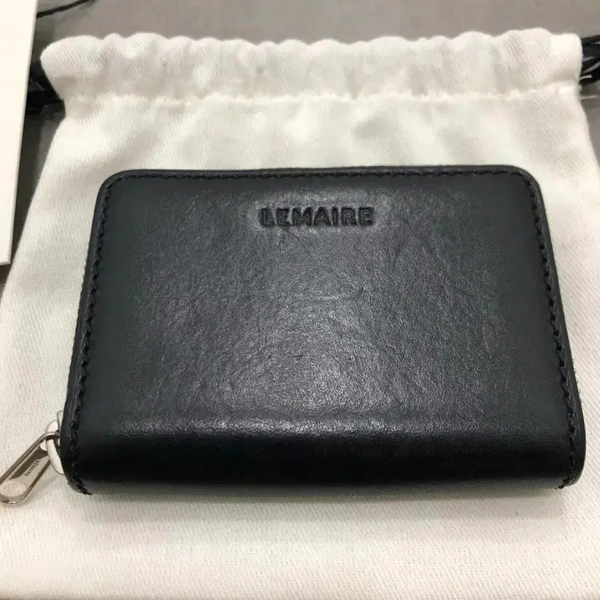 [BUNJANG] Lemaire Zip Wallet Leather Compact Cardholder / 르메르 zip wallet 레더 가죽 컴팩트 지갑