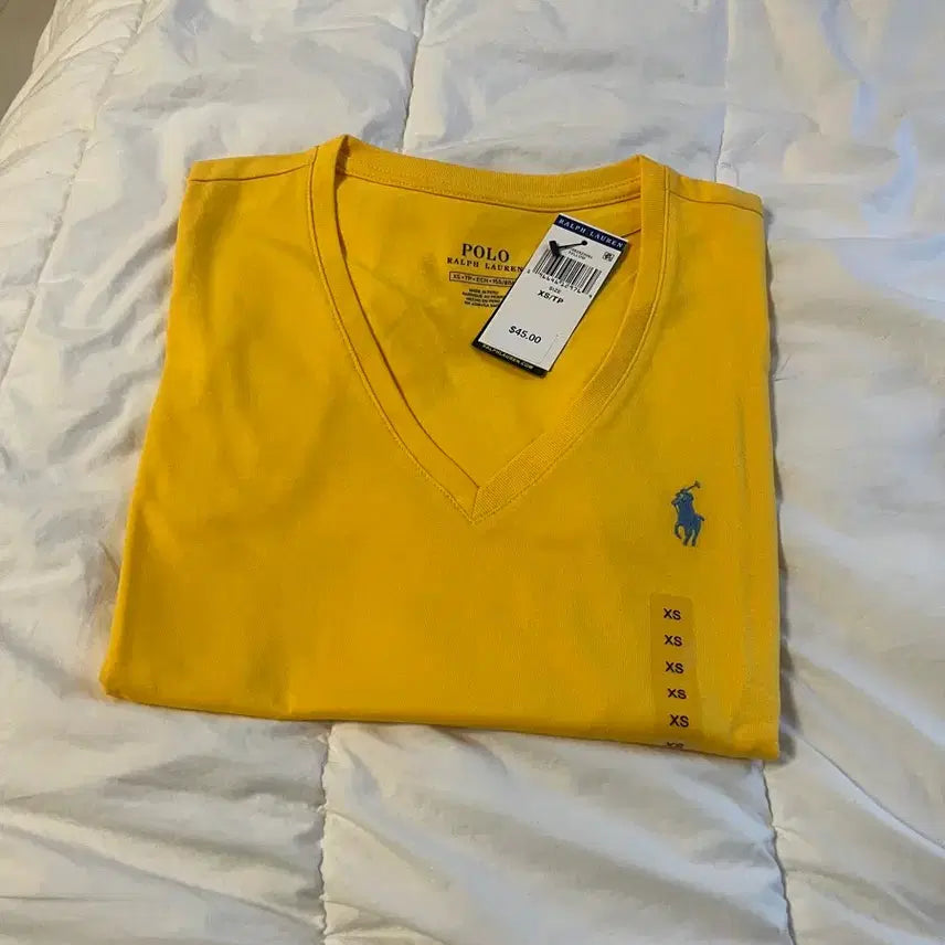 [BUNJANG] Polo Ralph Lauren Women's V-Neck T-Shirt / 폴로 반팔티 브이넥 여성용