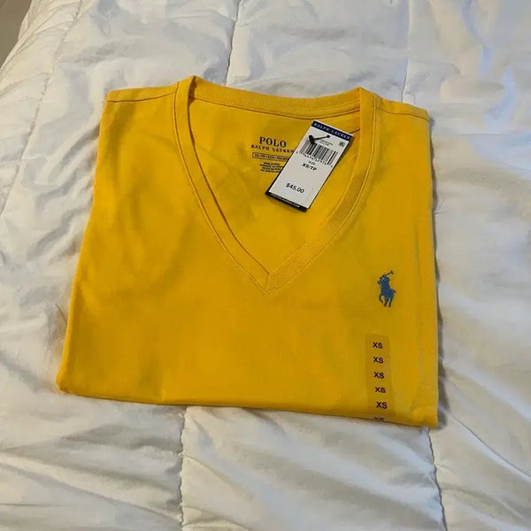[BUNJANG] Polo Ralph Lauren Women's V-Neck T-Shirt / 폴로 반팔티 브이넥 여성용