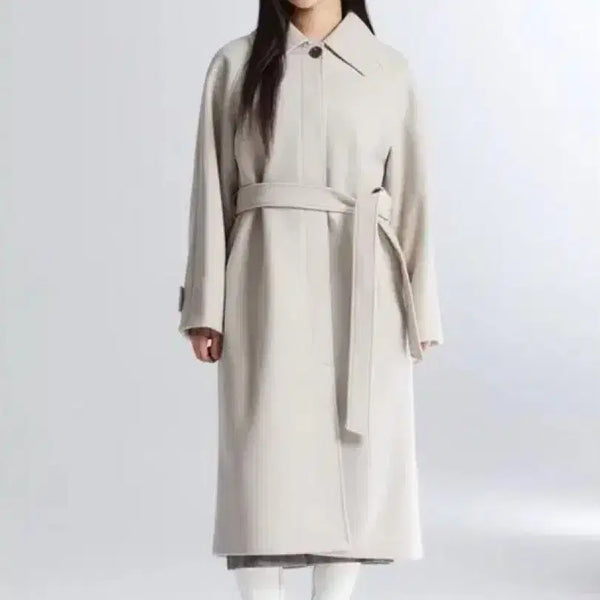 [BUNJANG] SPAO Wool Coat Oatmeal Melange / (이번주만 역시즌특가) 스파오 울 코트 오트밀멜란지 아이보리 크림 베이지