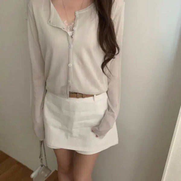 [BUNJANG] Obden Pongdang Salanta Cardigan (Ash Grey) / 오브던 퐁당 살안타 가디건 (애쉬그레이)