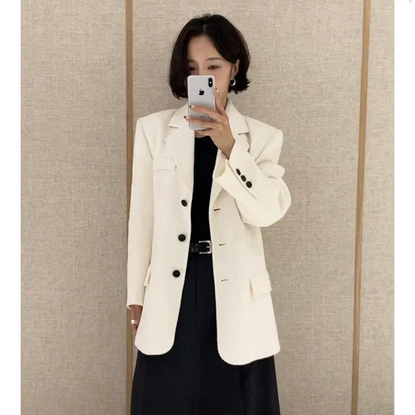 [BUNJANG] Around You Former Wool Silk Coat Jacket / 블랙) 어라운드율 포머 울 실크 코트자켓