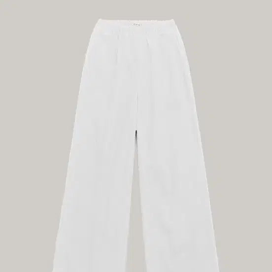 [BUNJANG] ShopM Bonnie Pants White Cotton Trousers / 샵엠 보니팬츠