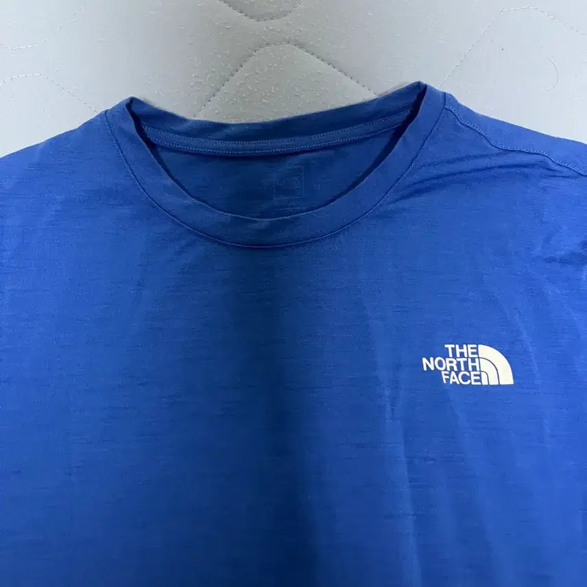 [BUNJANG] The North Face Merino Wool Short Sleeve T-Shirt Blue L (100) / 노스페이스 메리노울 반팔 블루 L(100)