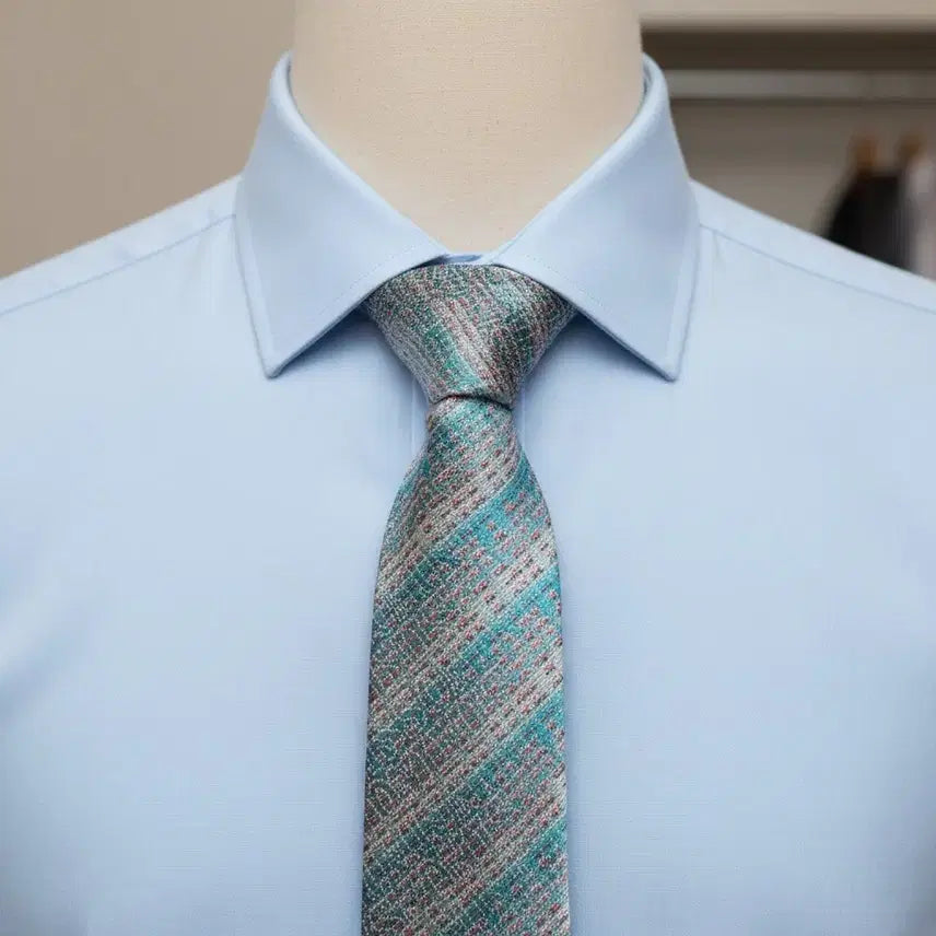 [BUNJANG] Missoni Mint Pattern Silk Tie / 미쏘니 민트 패턴 실크넥타이