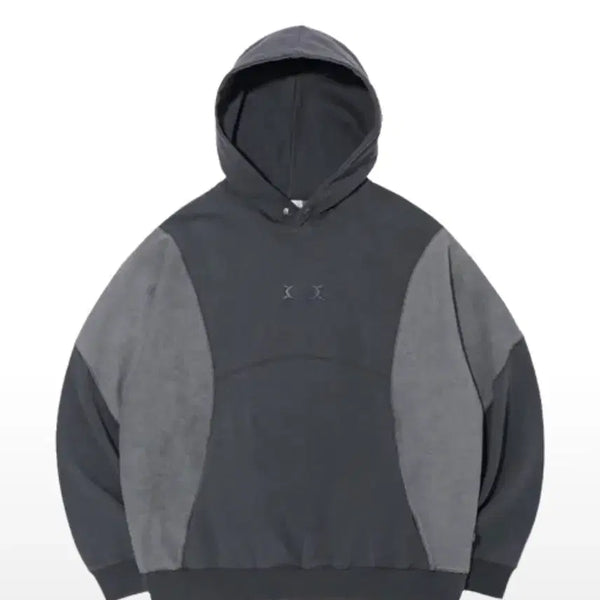 [BUNJANG] Critic Pigment Hoodie Charcoal / 크리틱 피그먼트 후드티 차콜
