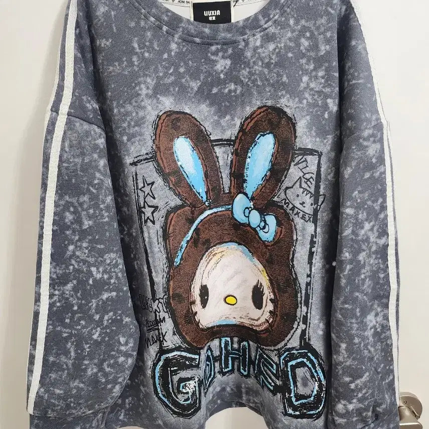[BUNJANG] Character Printing Long Sleeve T-Shirt Sweatshirt / 캐릭터 프린팅 긴팔티셔츠 맨투맨<새상품>