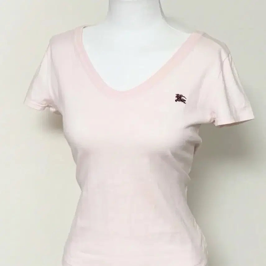[BUNJANG] Burberry Blue Label Pink Short Sleeve T-Shirt / 버버리 블루라벨 핑크 반팔 stc진리어항일브리즈리사