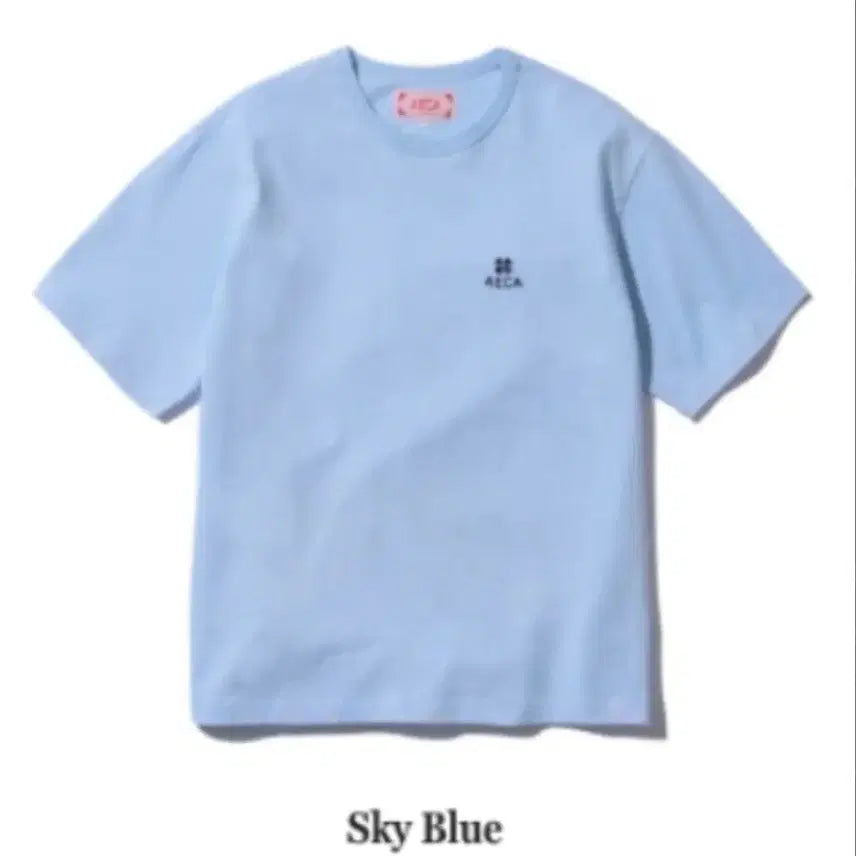 [BUNJANG] AICAWHITE Everyday Clover Short Sleeve Sky Blue 2XL / 에이카화이트 에브리데이 클로버 반팔 스카이블루 2XL(105)