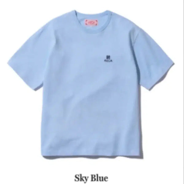 [BUNJANG] AICAWHITE Everyday Clover Short Sleeve Sky Blue 2XL / 에이카화이트 에브리데이 클로버 반팔 스카이블루 2XL(105)