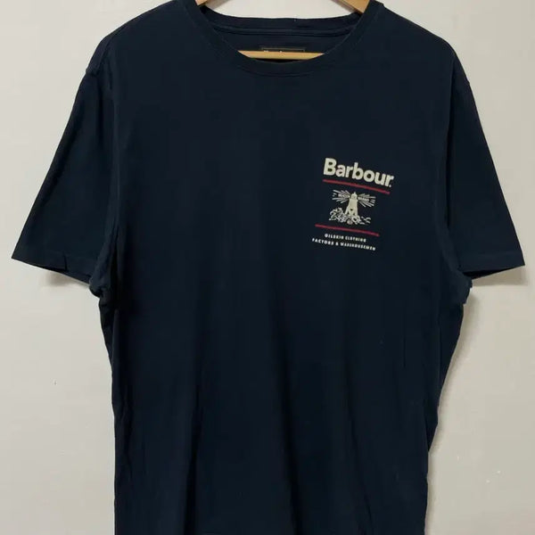 [BUNJANG] Barbour Loose Fit Short Sleeve T-Shirt / 105 Barbour 바버 루즈핏 반팔티 정품