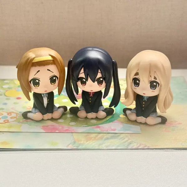 [BUNJANG] K-On! Azusa, Ritsu, Tsumugi Gacha Figure Set / 케이온 아즈사 리츠 츠무기 피규어 세트