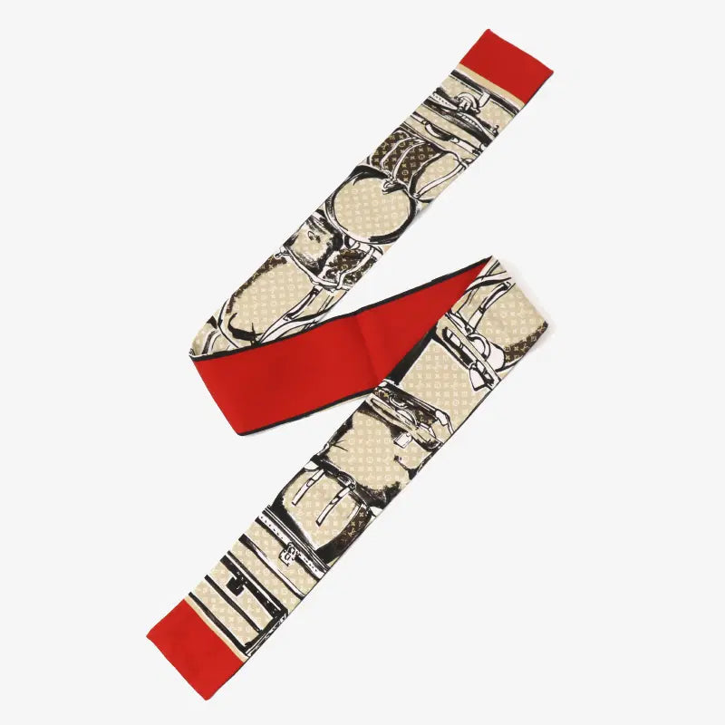 [BUNJANG] Louis Vuitton Trunk Monogram Bandana Twilly Scarf M73964 / (정품)루이비통 M73964 트렁크 모노그램 방도 트윌리 스카프