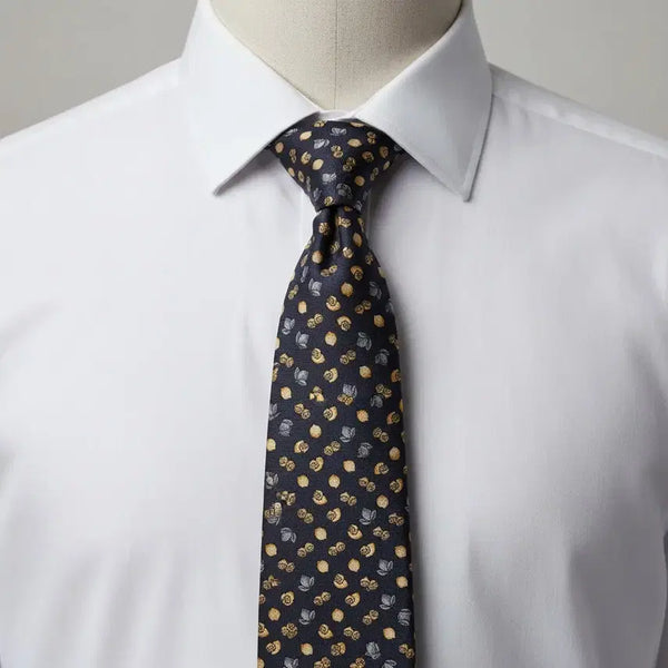 [BUNJANG] Givenchy Lemon Pattern Silk Necktie / 지방시 레몬패턴 실크 넥타이