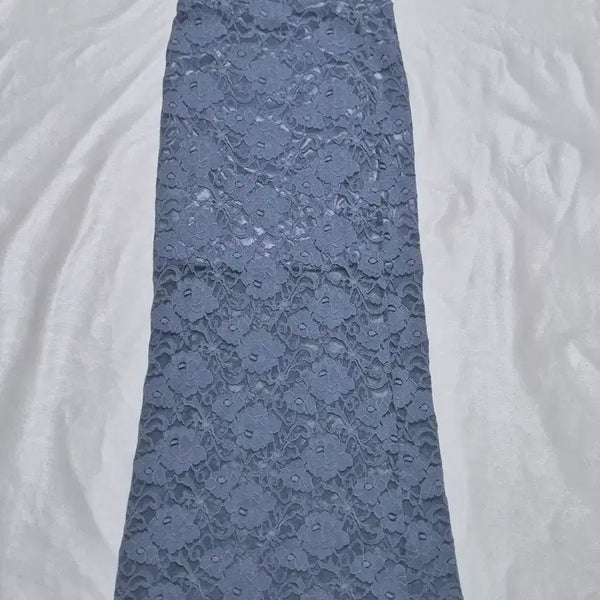 [BUNJANG] Lace Pattern Spandex Long Skirt (Guest Look, Reception, Family Meeting, Mature Look) / 교환 레이스 패턴 스판 스커트 (하객룩 피로연 상견례 미시룩 원피스