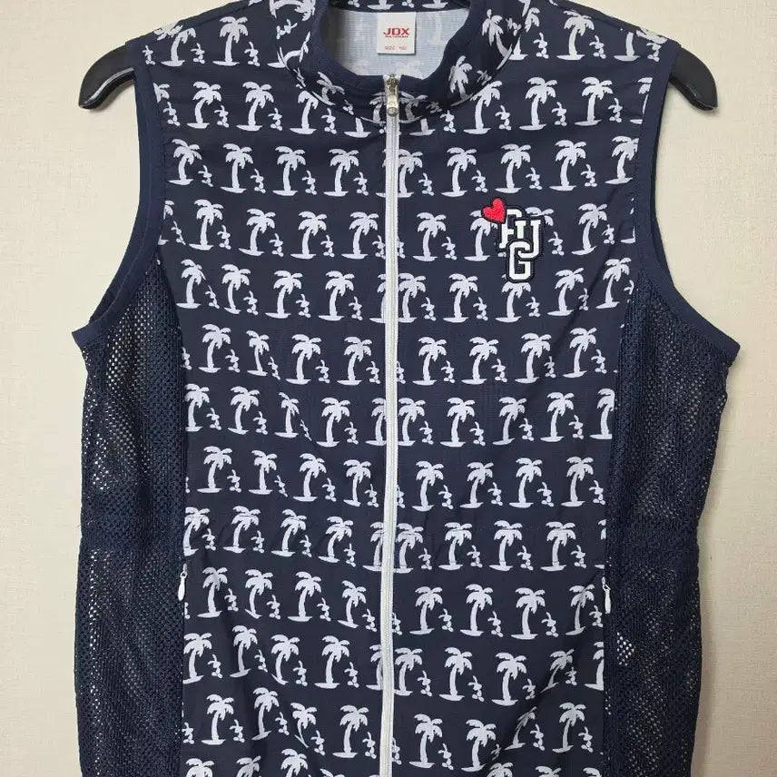 [BUNJANG] JDX Golf Wear Palm Tree Pattern Vest Navy / (100)JDX 골프웨어 야자수 패턴 조끼 네이비