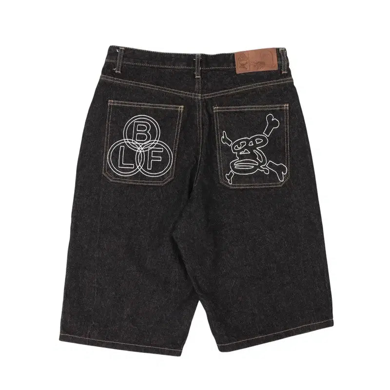 [BUNJANG] Boy Long Face Denim Bermuda Shorts / 보이롱페이스 데님 버뮤다 쇼츠