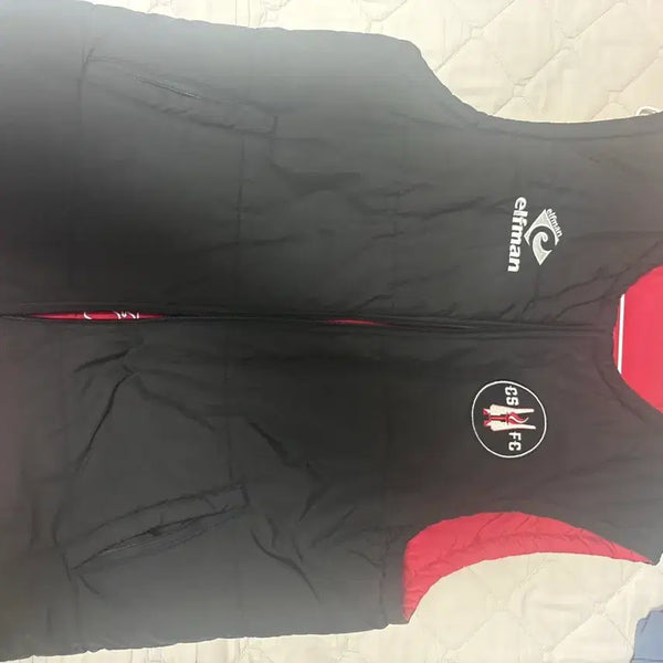 [BUNJANG] Cheonan Football Center Logo Padded Vest / 천안축구센터 패딩조끼