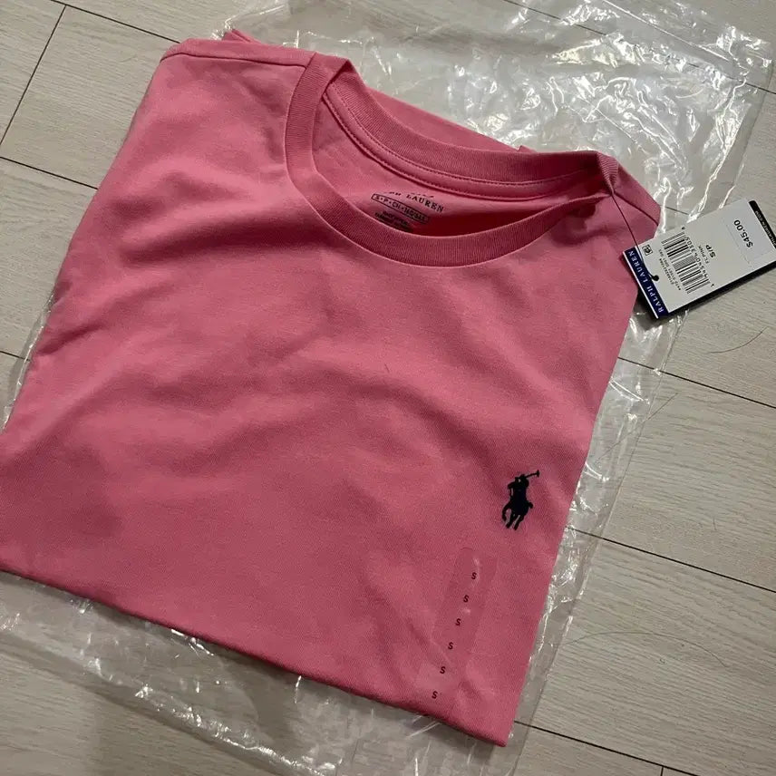 [BUNJANG] Polo Ralph Lauren Pink Round Neck Women's Short Sleeve T-Shirt / 폴로 랄프로렌 핑크 라운드 여성용 반팔