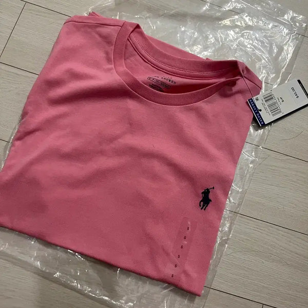 [BUNJANG] Polo Ralph Lauren Pink Round Neck Women's Short Sleeve T-Shirt / 폴로 랄프로렌 핑크 라운드 여성용 반팔