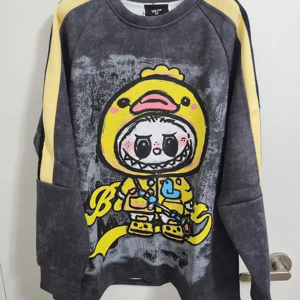 [BUNJANG] Labubu Character Printing Long Sleeve T-Shirt Sweatshirt / 라부부 캐릭터 프린팅 긴팔티셔츠 맨투맨<새상품>