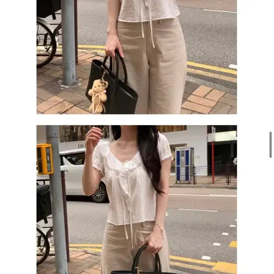 [BUNJANG] Yousoap Jane Ruffle Blouse (White) / 유솝 yousoap Jane ruffle blouse (White)